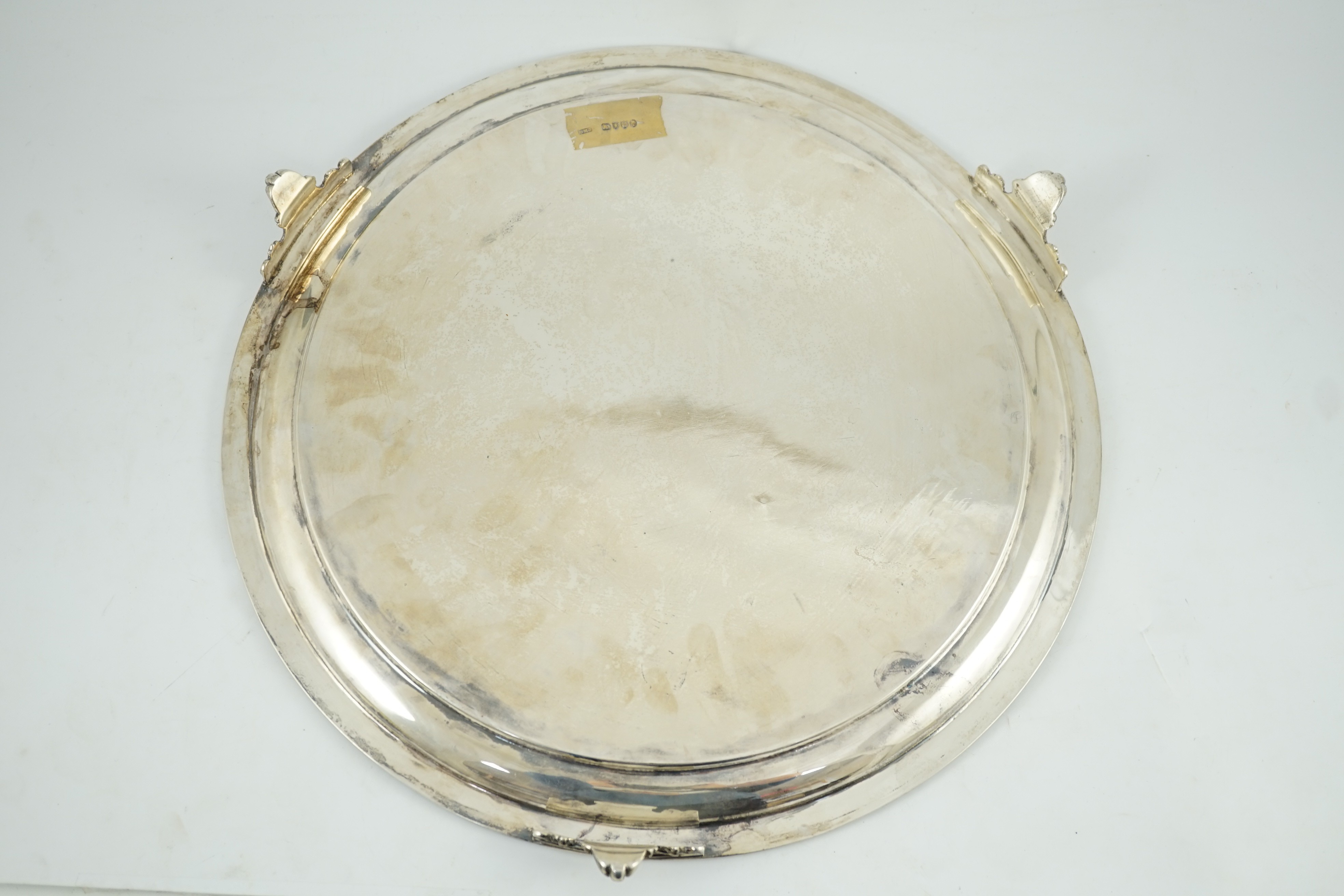 A Victorian silver salver, by Josiah Williams & Co